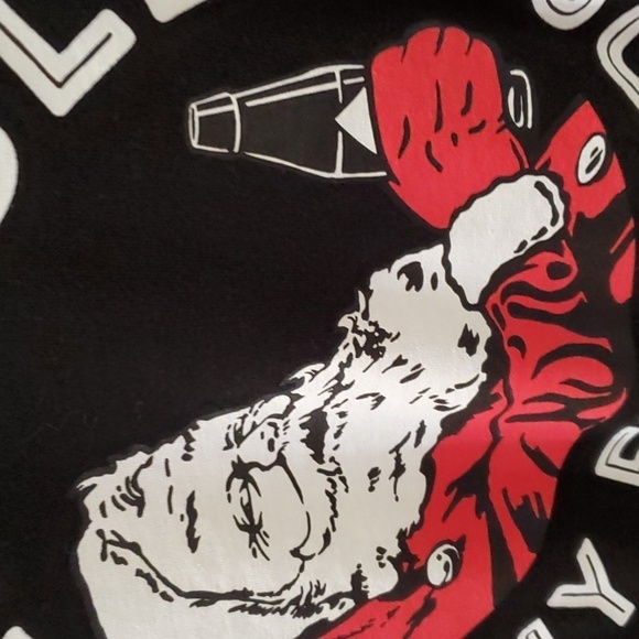 Holiday Time black SS Tee Stay Jolly Size XL - Picture 3 of 6